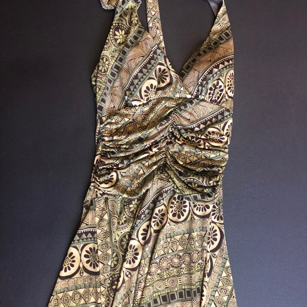 Green Patterned Dress